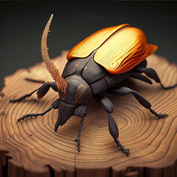 3D model Nicrophorus lunatus (STL)